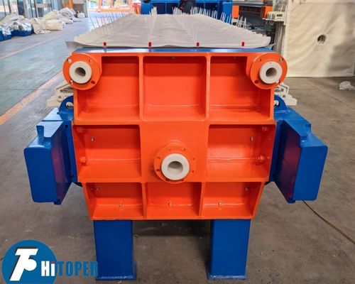 Membrane Filter Press with Molded Polypropylene Plates and Diaphragm for Secure and Long Lasting Filtration Performance