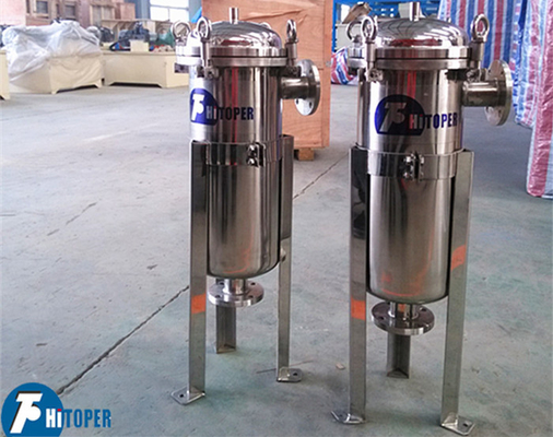 Solid Liquid Filtration  SS Bag Filter 0.5Mpa Working Pressure