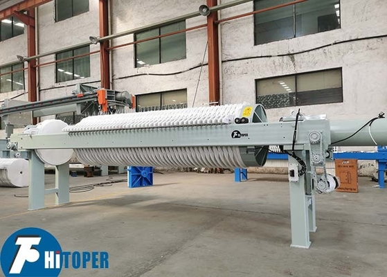 Ceramic Clay Dewatering Used Filter Press With High Pressure PP Round Shape Filter Plate