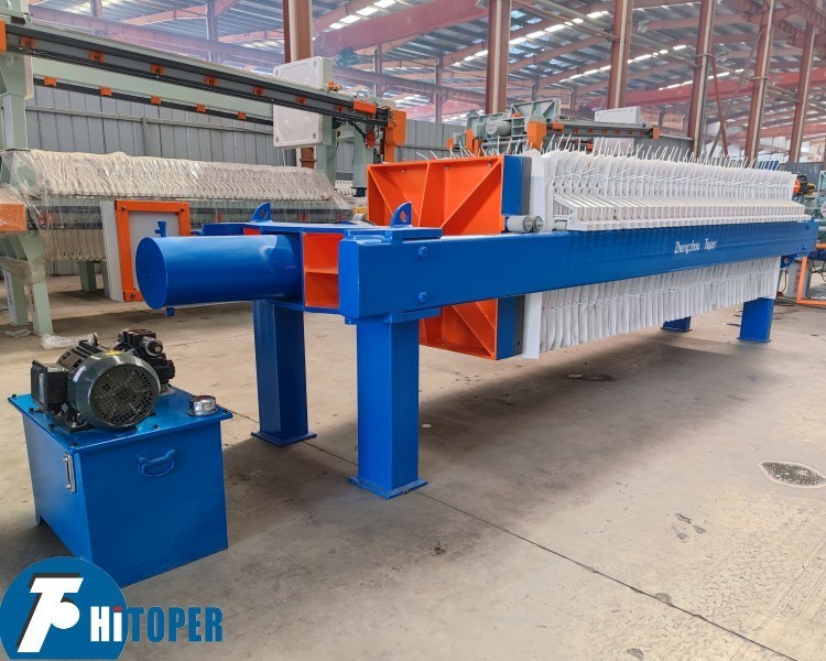 Membrane Filter Press with Molded Polypropylene Plates and Diaphragm for Secure and Long Lasting Filtration Performance