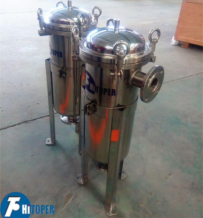 Solid Liquid Filtration  SS Bag Filter 0.5Mpa Working Pressure