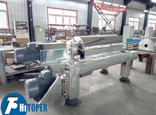 صنعت مواد غذایی فرآوری بلوبری 15KW صرفه جویی در انرژی صنعتی دکانتر سانتریفیوژ مواد فولاد ضد زنگ